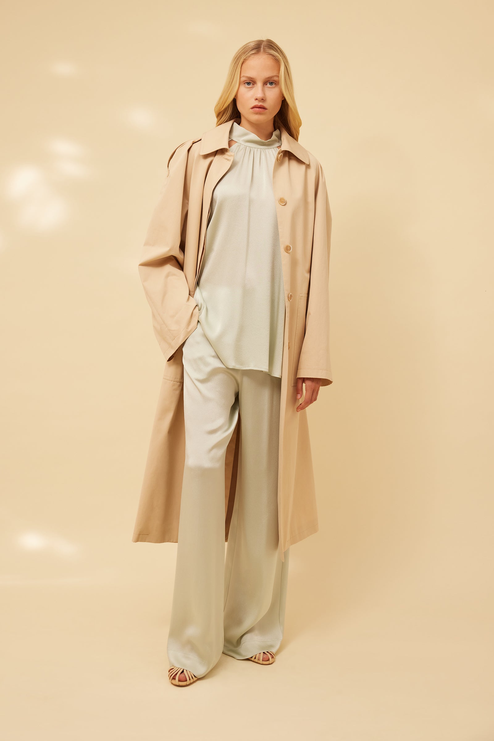 TRENCH IN GABARDINA