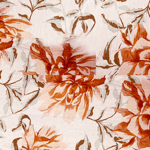 AURORATERRACOTTA FLOWER PRINT