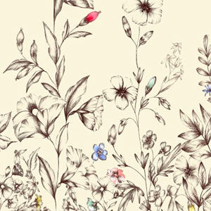 WHITE FLOWER WOOL / DARK