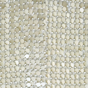 WHITE WOOL SEQUINS