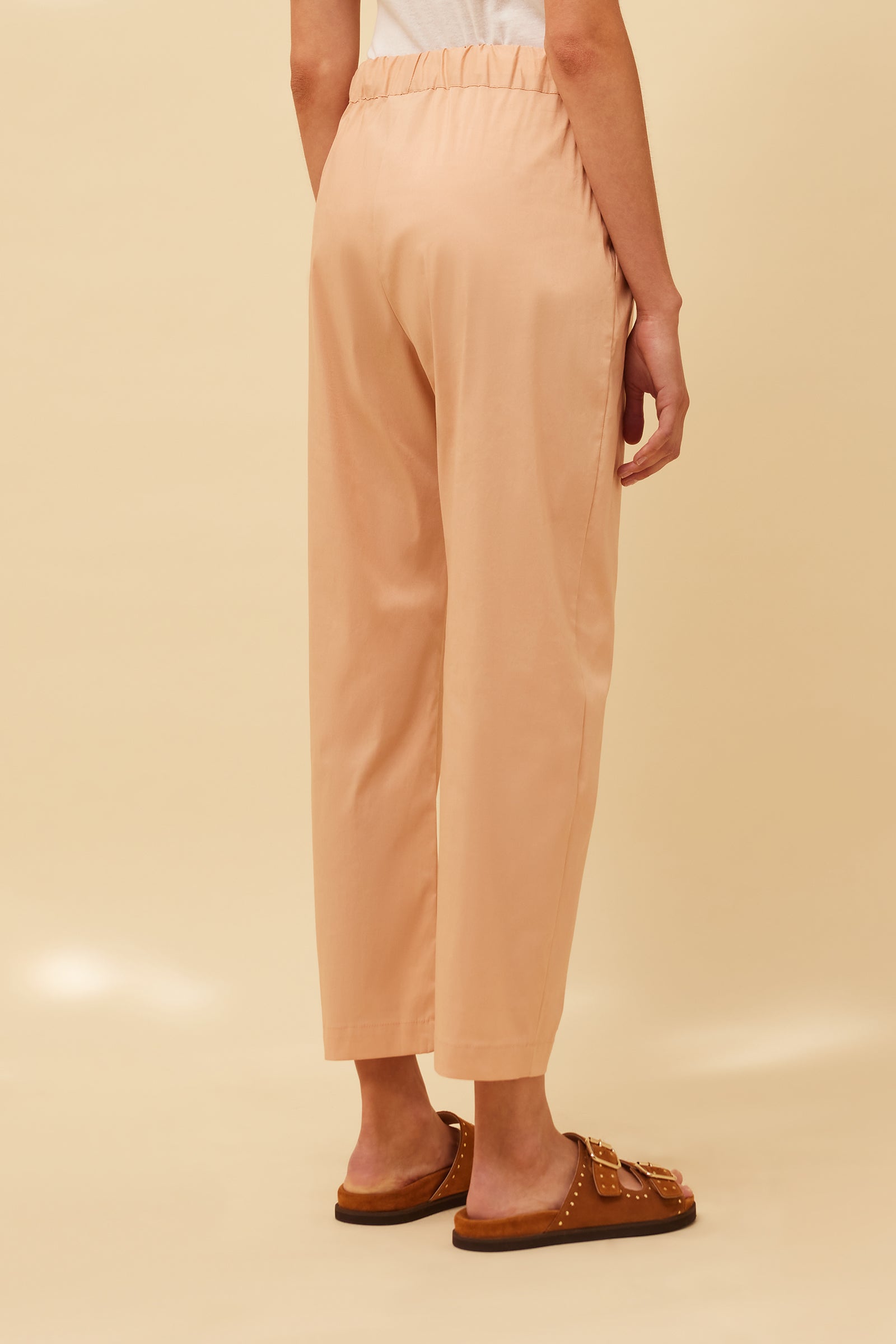 PANTALONE IN POPELINE CON COULISSE