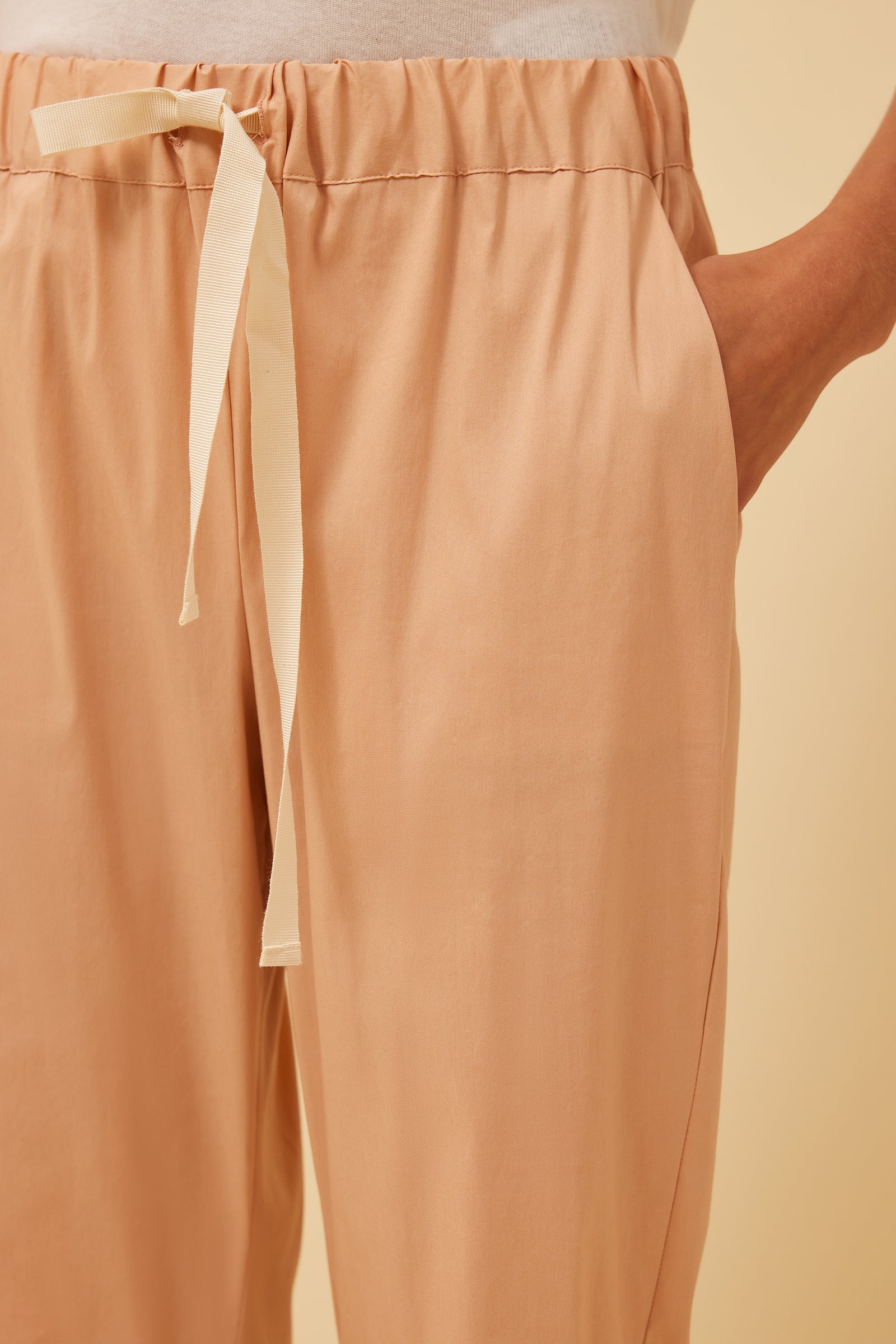 PANTALONE IN POPELINE CON COULISSE