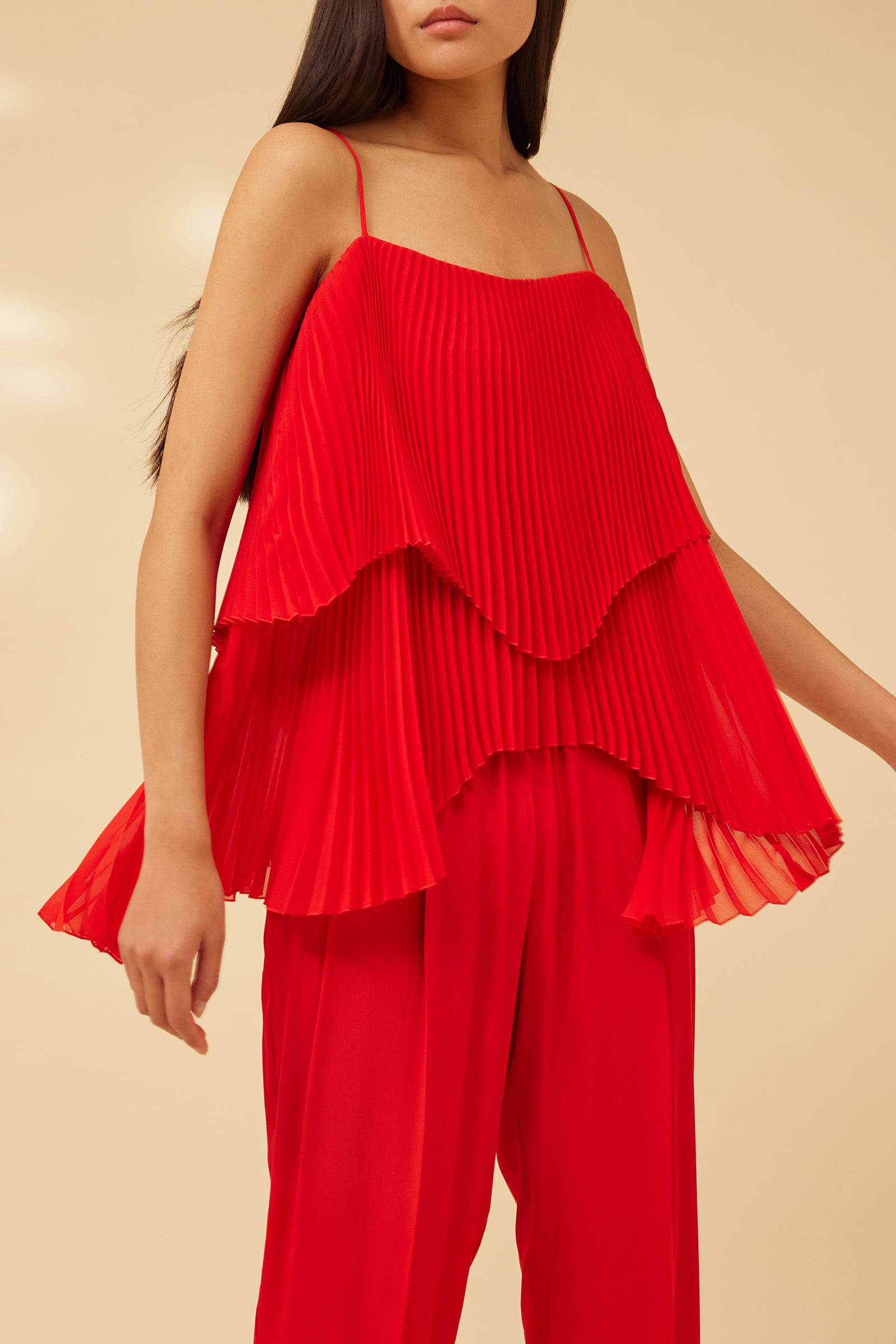 TOP IN GEORGETTE PLISSE'