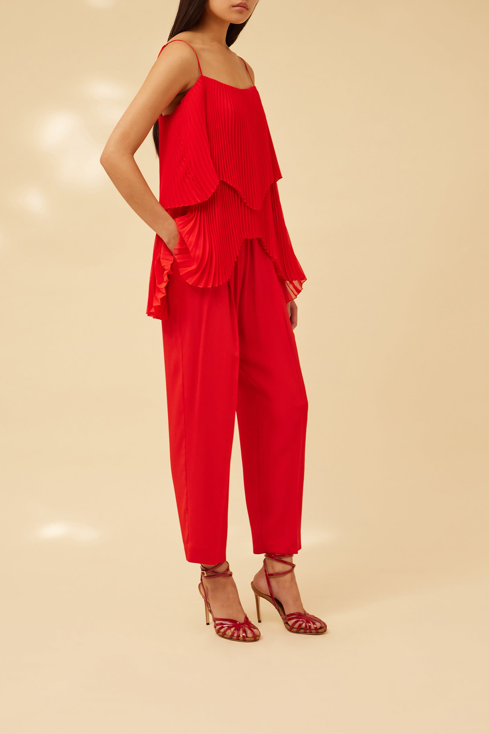 TOP IN GEORGETTE PLISSE'