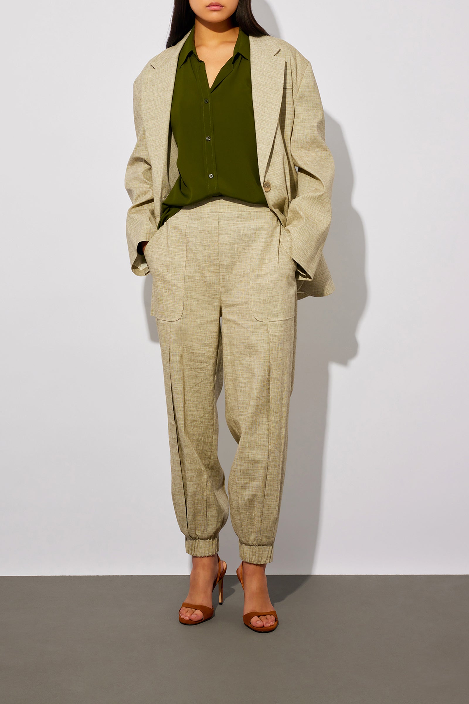 .TROUSERS WITH ELASTIC CUFFS