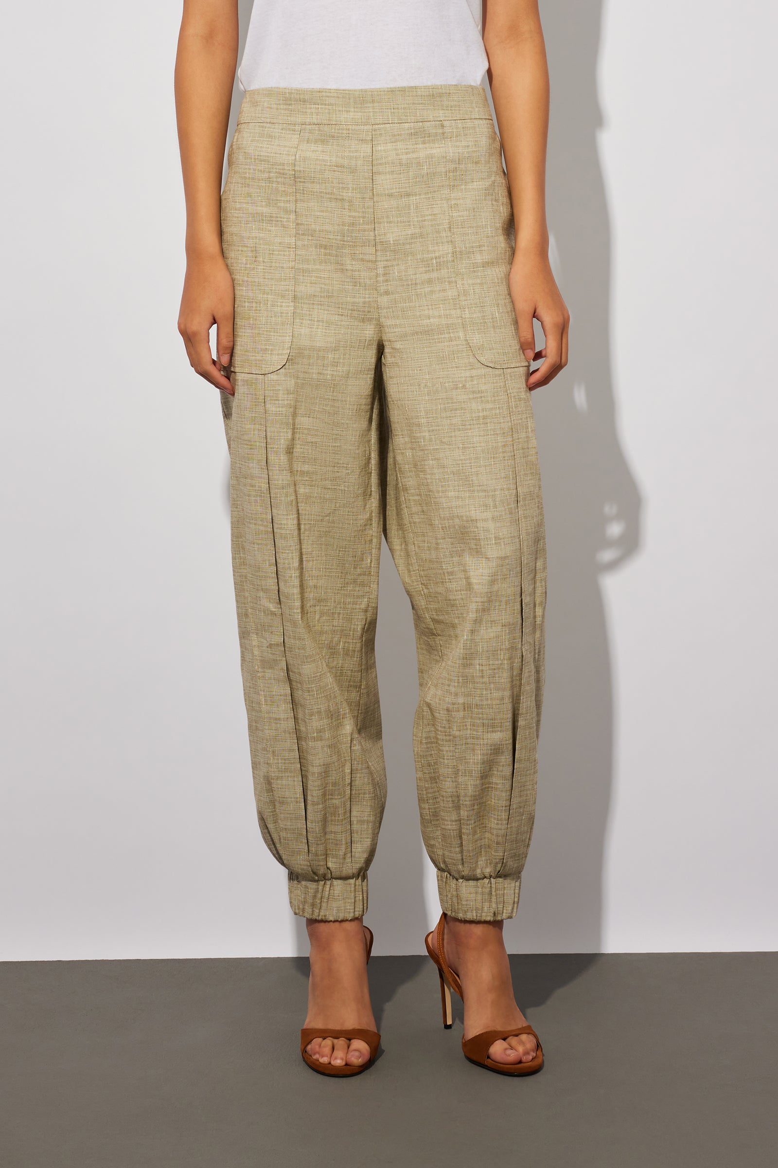 .TROUSERS WITH ELASTIC CUFFS