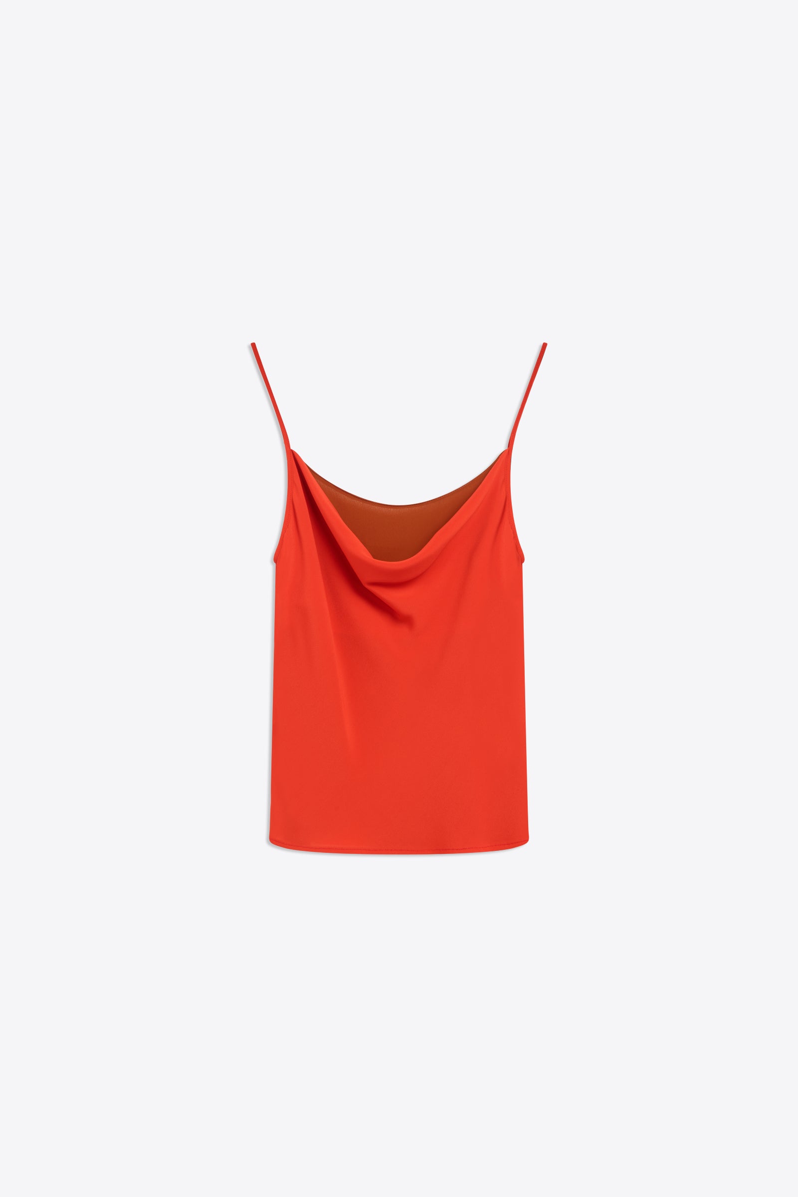TOP BICOLORE IN CREPE DE CHINE
