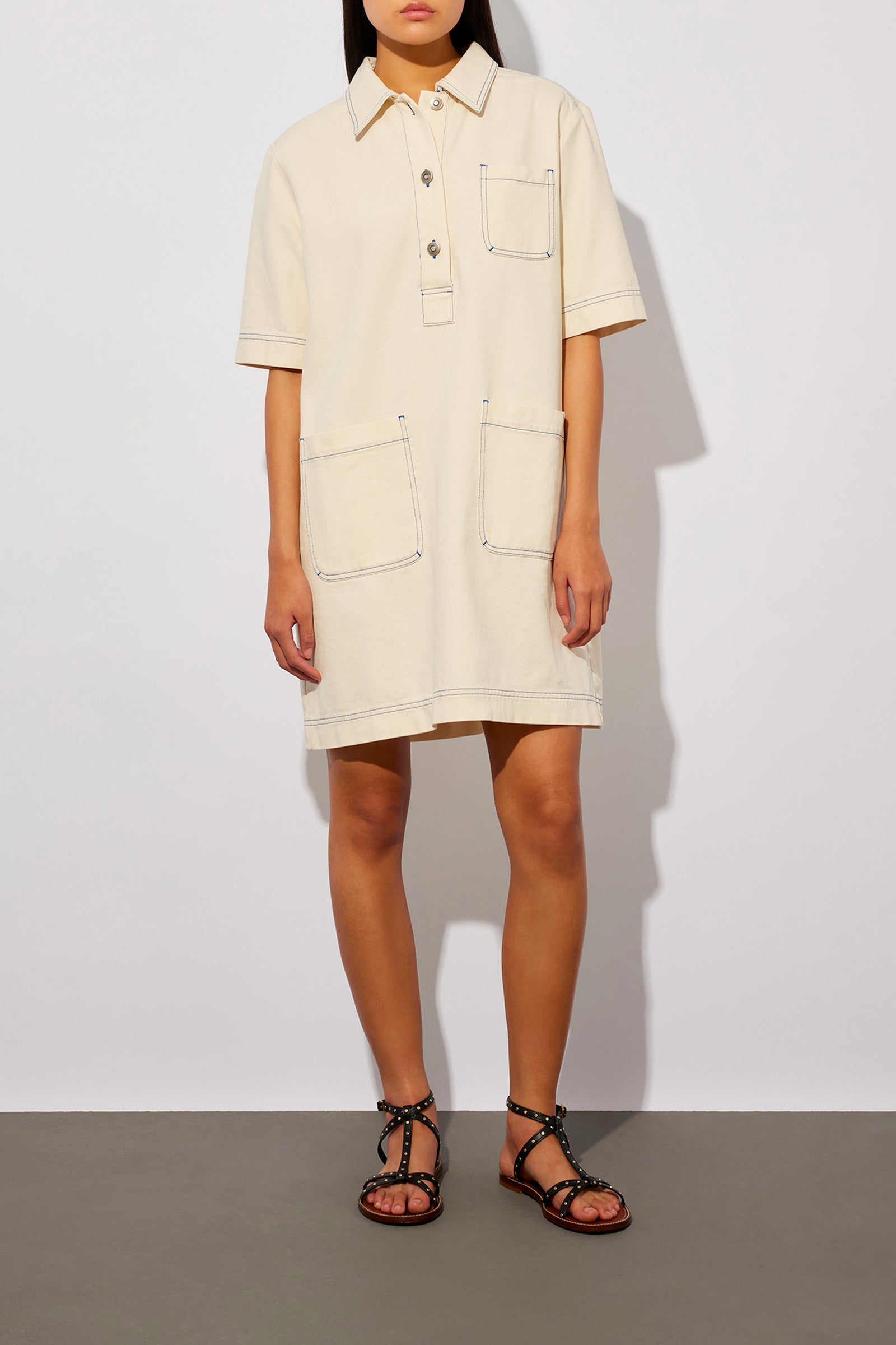 White denim dress | semicouture