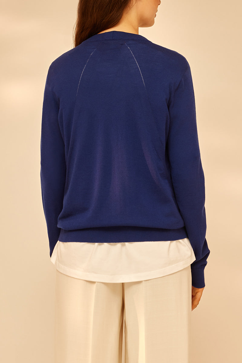 LIGHT WOOL CREW-NECK SWEATER