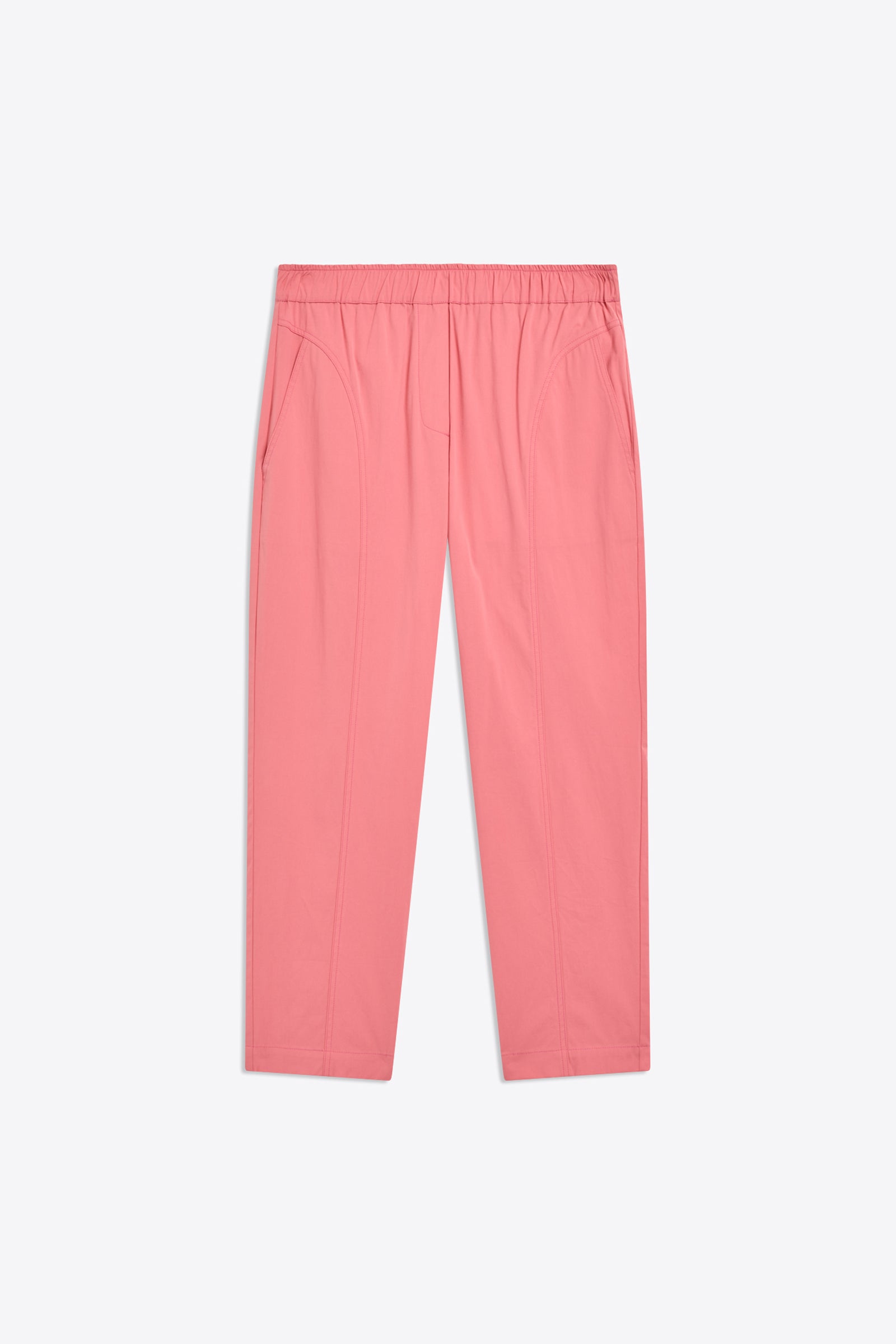 POPLIN TROUSERS WITH ELASTIC BAND