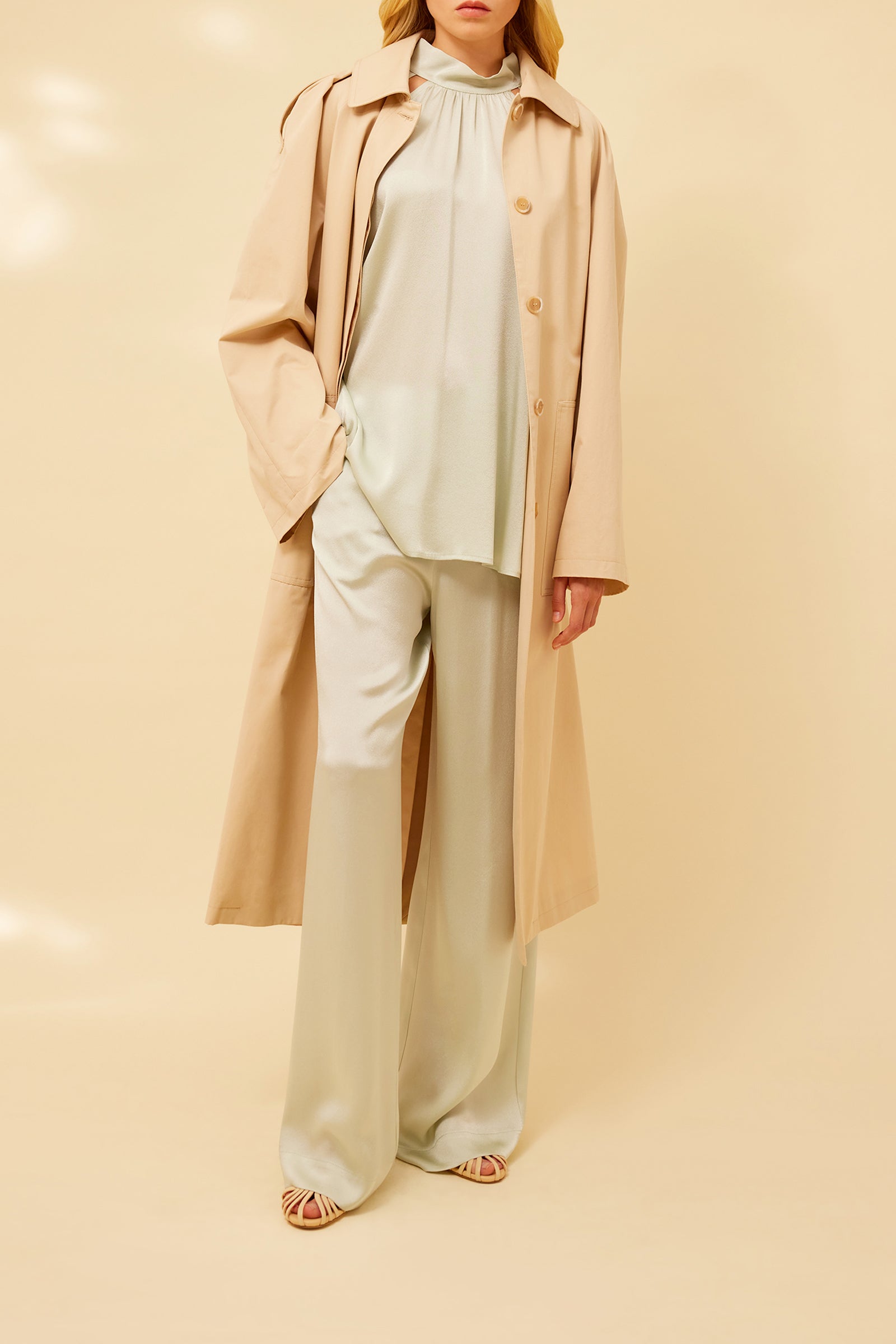 GABARDINE TRENCH COAT
