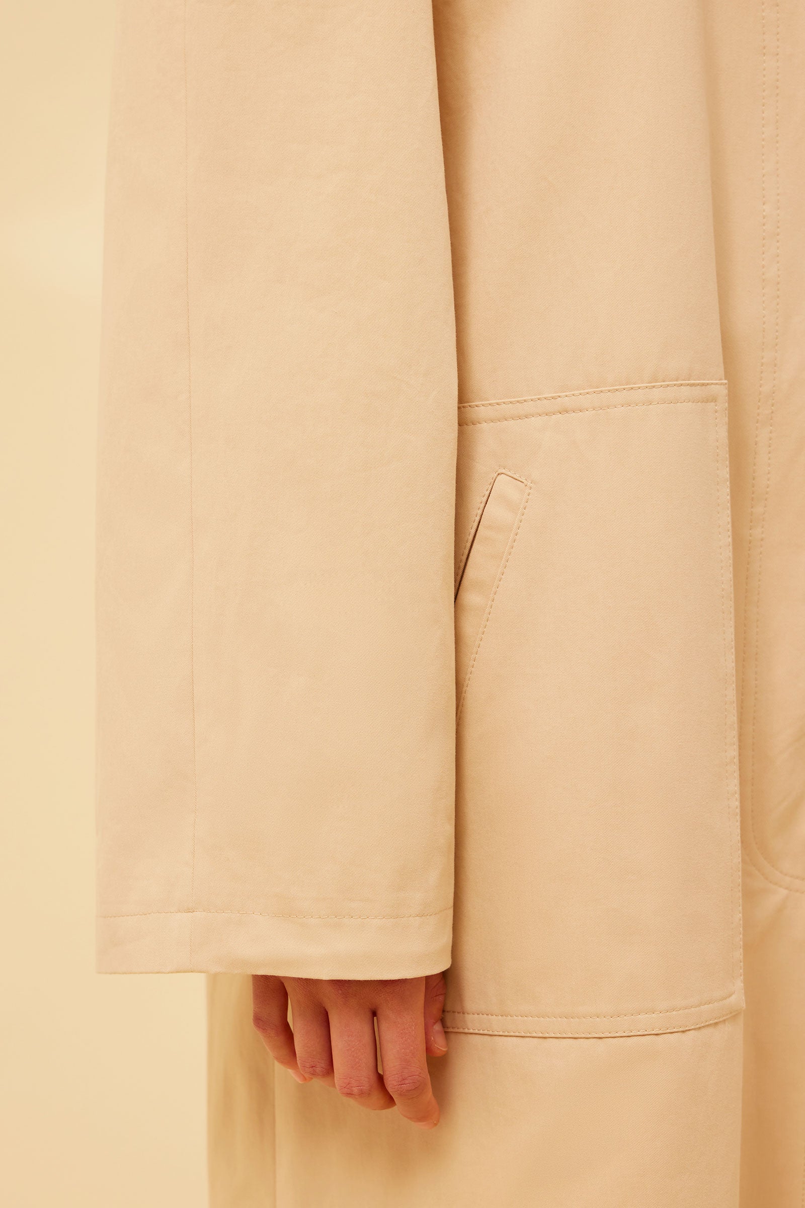 GABARDINE TRENCH COAT