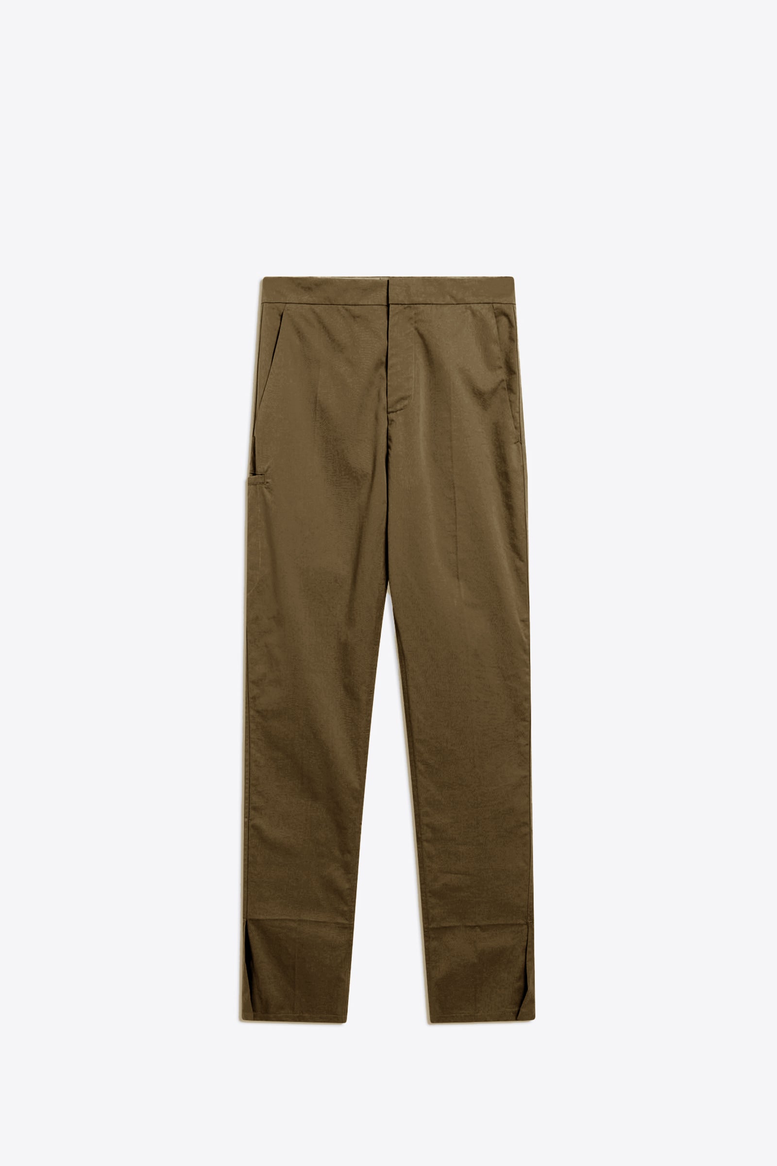 GABARDINE TROUSERS WITH SNAP BUTTONS