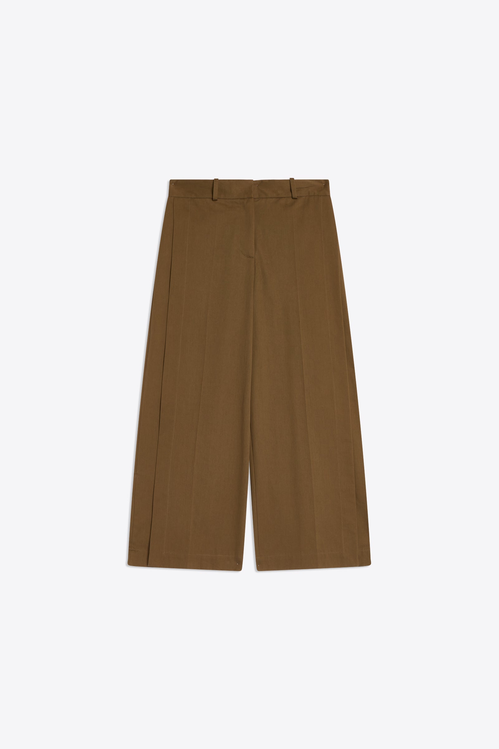 GABARDINE TROUSERS WITH SLITS