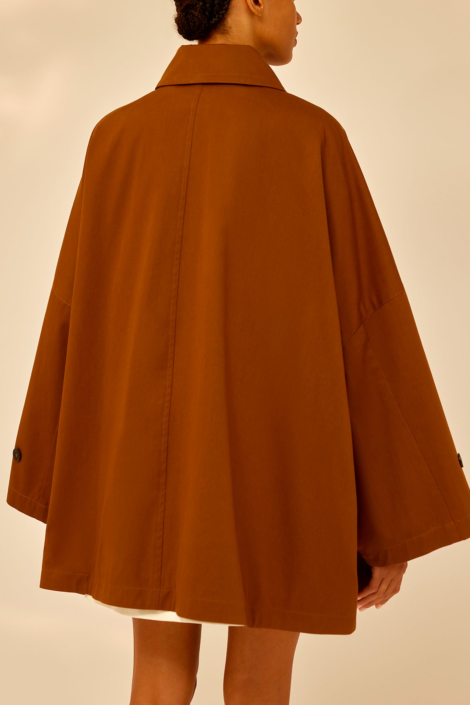 GABARDINE OVERSIZE TRENCH COAT