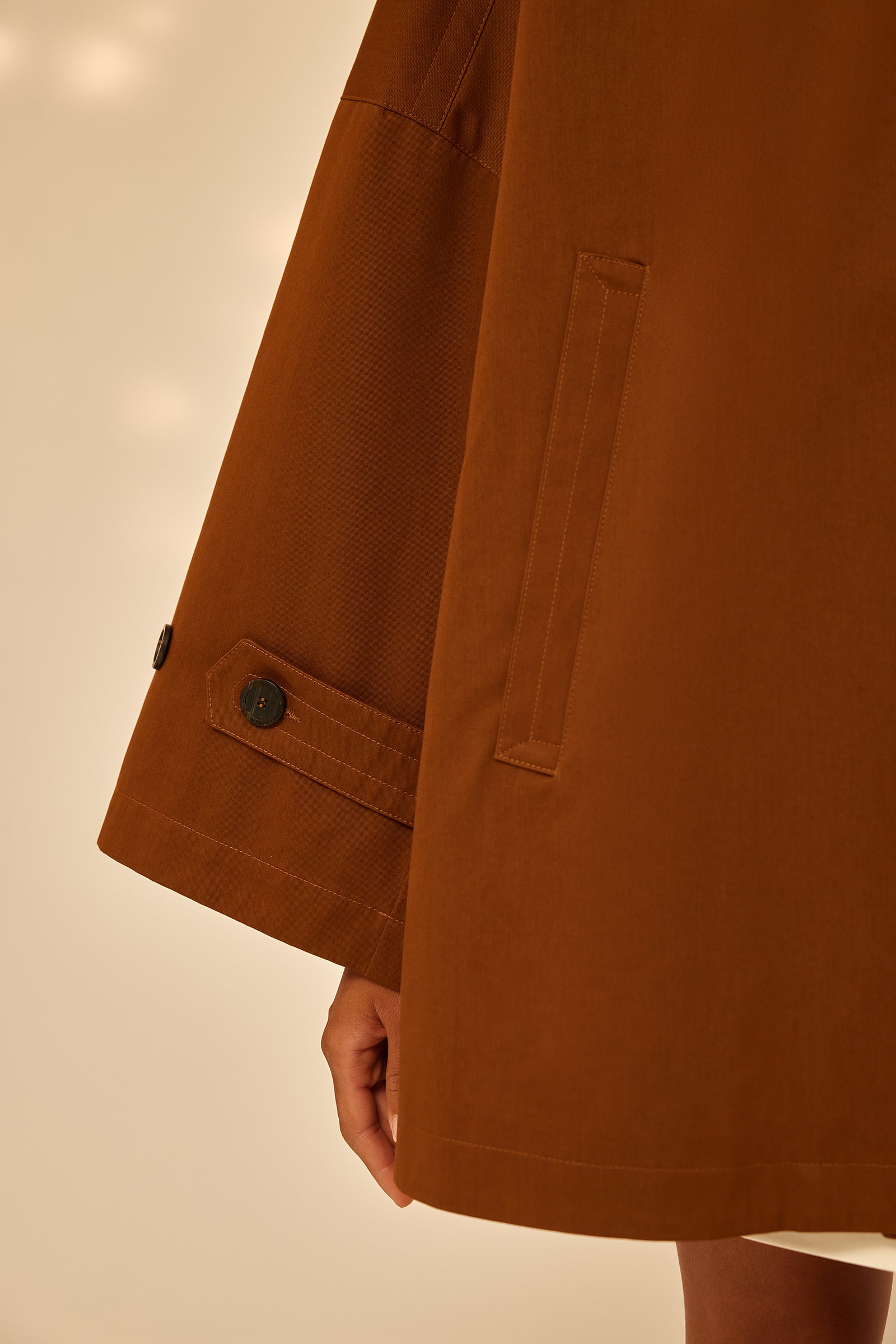 GABARDINE OVERSIZE TRENCH COAT