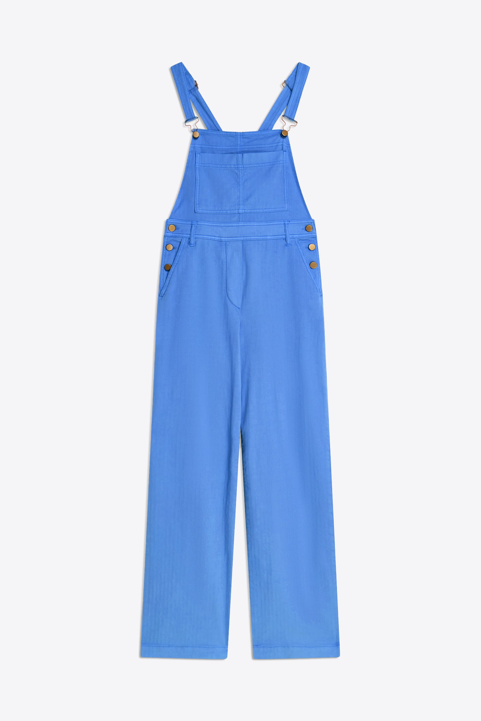 GARMENT-DYED GABARDINE DUNGAREES