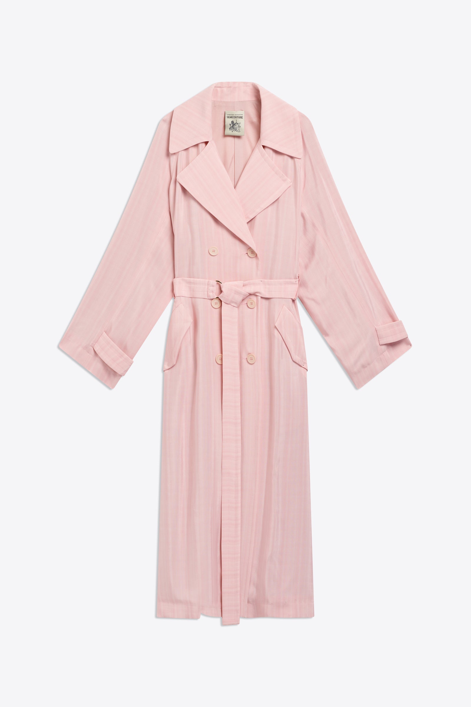 ARMOURED VISCOSE TRENCH COAT