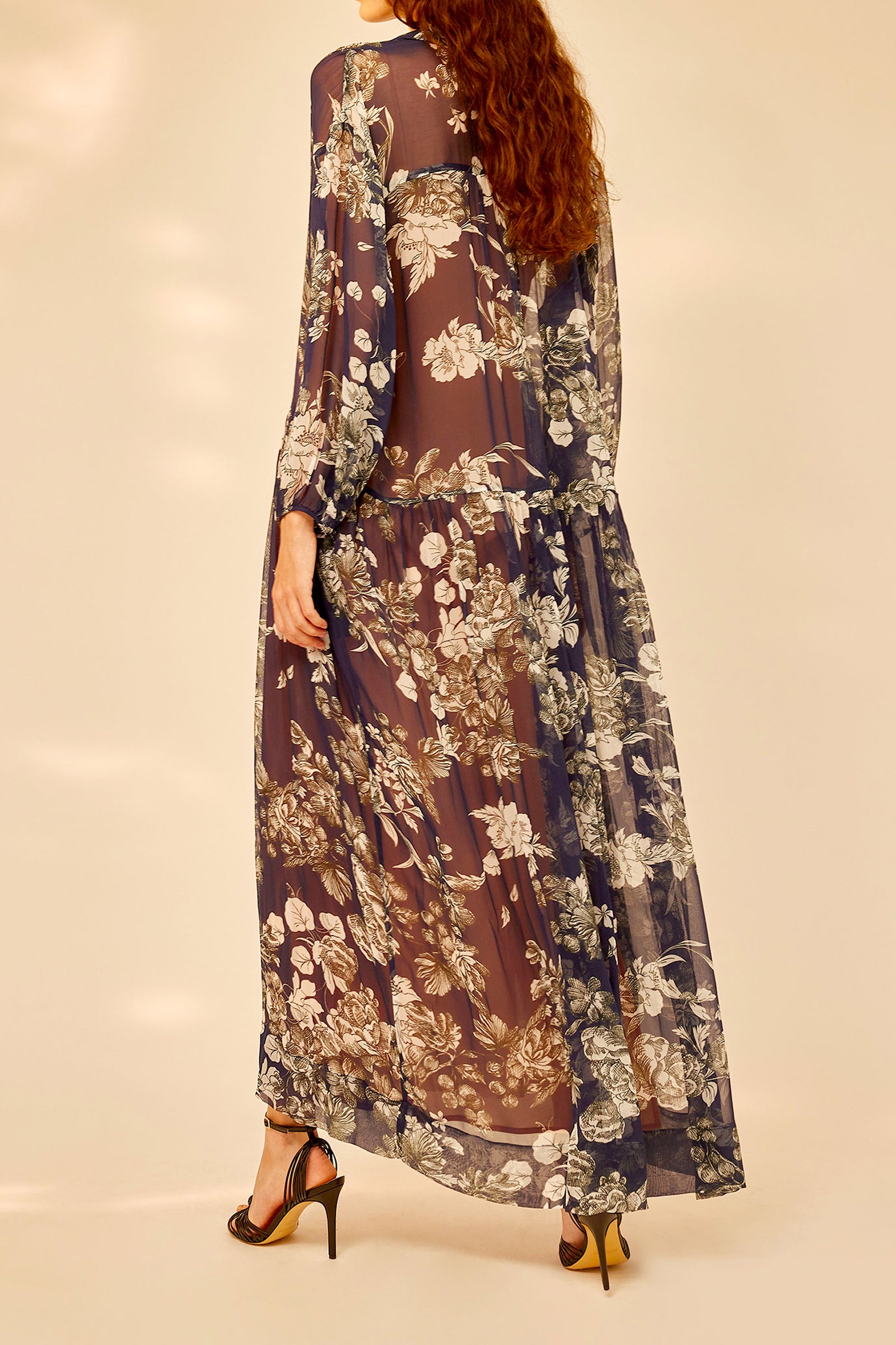 BOTANIC PRINT LONG DRESS