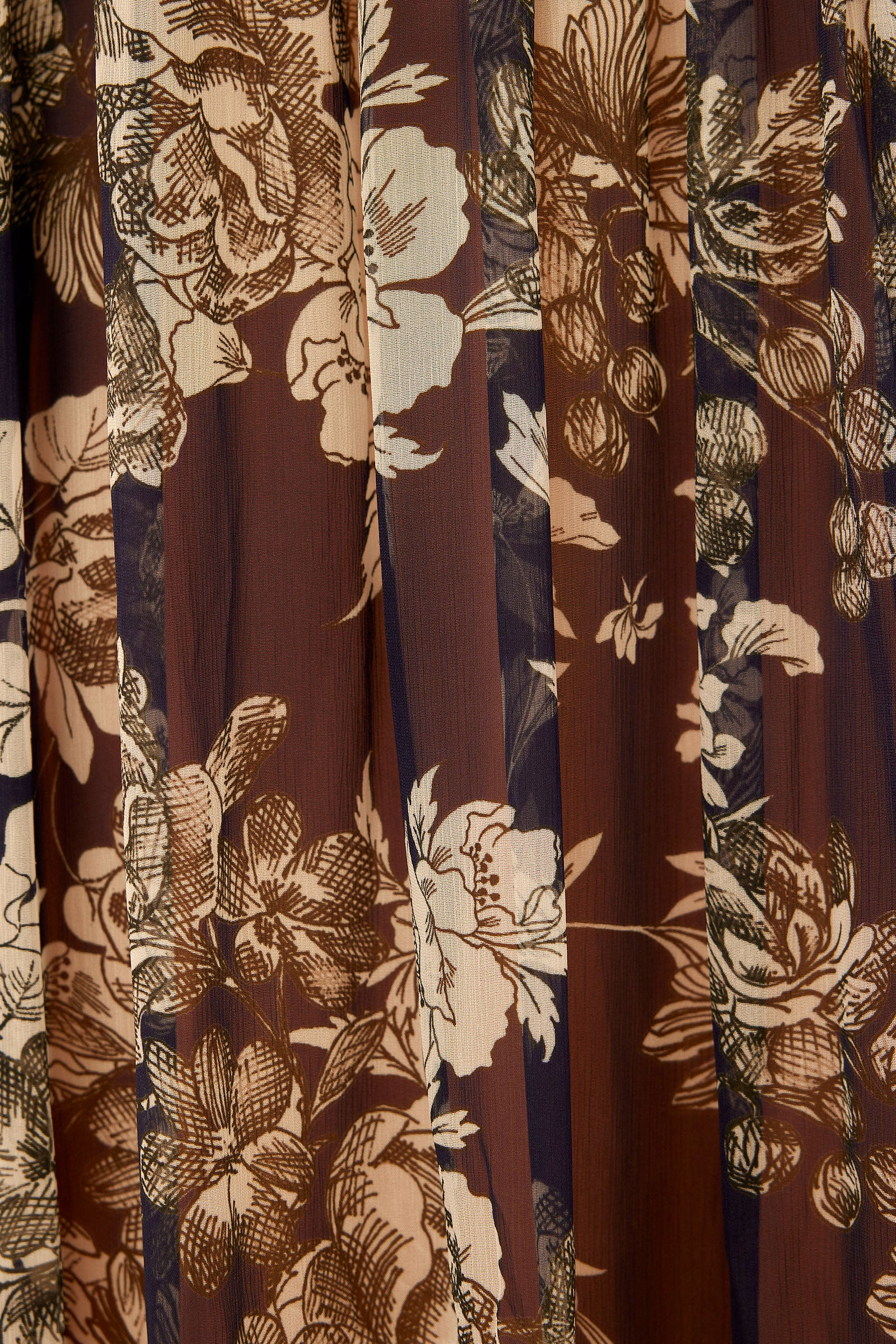 BOTANIC PRINT LONG DRESS