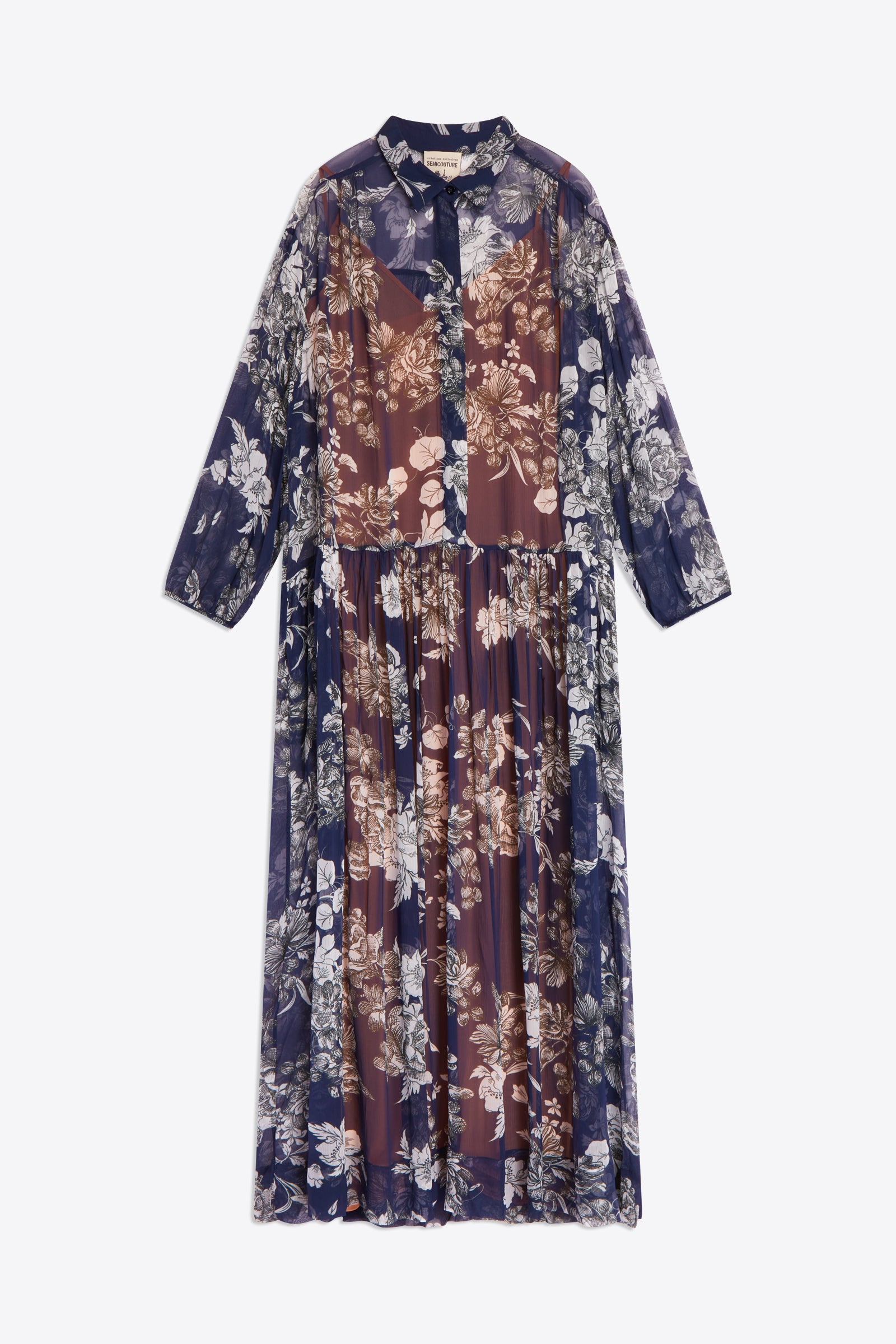 BOTANIC PRINT LONG DRESS