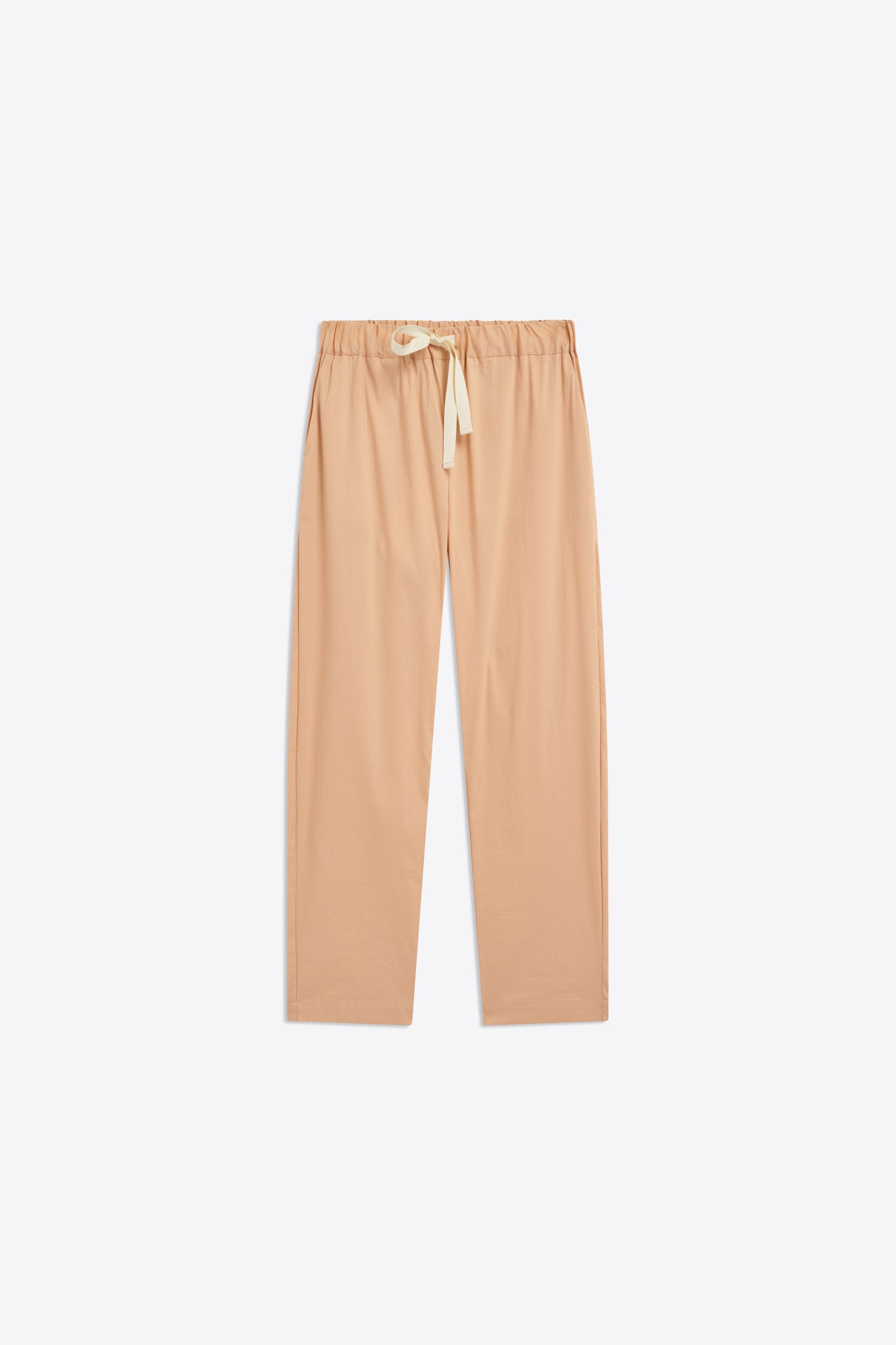 POPLIN TROUSERS WITH DRAWSTRING
